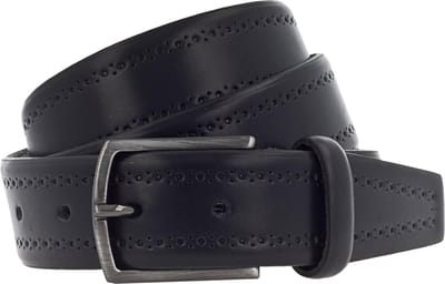 Vanzetti Leren Riem Leather Belt W100 Black Zwart