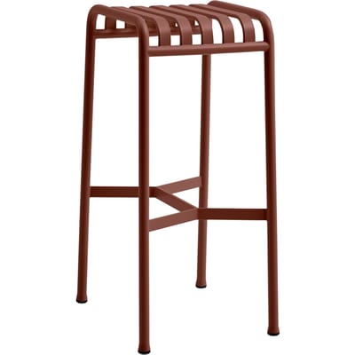 HAY Palissade Bar Stool - iron red