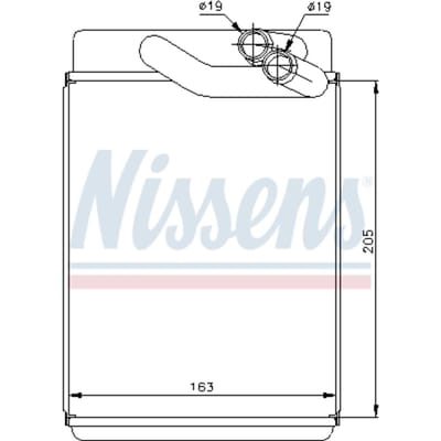 Warmtewisselaar, interieur verwarming NISSENS 77616