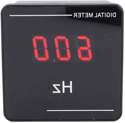 Digitale Frequentiemeter - AC Frequentie - Industriële Automatisering - Heldere LED Weergave - 10-99.9 Hz - Zwart