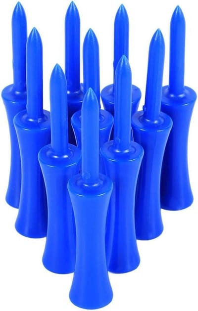 SnelShoppen - Golf Tees 100pcs Blauw 68mm Plastic Duurzaam Stap Afbouw Accessoires voor Maximale Prestaties Geschikt voor Golfsport