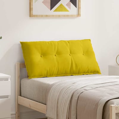 vidaXL - Rugkussen - Geel - 100 - x - 50 - cm - Corduroy - stof