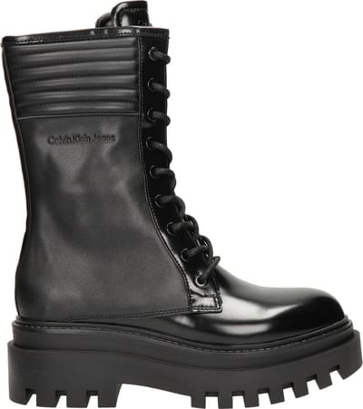 Calvin Klein Knee Boot dames veterboot - Zwart - Maat 37