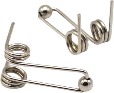 Torsieveer Set - Krultang Reparatie - Trampoline Onderhoud - Verenstaal Materiaal - 2 Stuks 26 mm - Metallic
