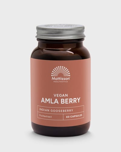 Mattisson - Absolute Amla Berry Extract 500mg - Indiase Kruisbes - Voedingssupplement - Gezondheid, Weerstand, Huid en Zenuwstelsel - 60 Capsules