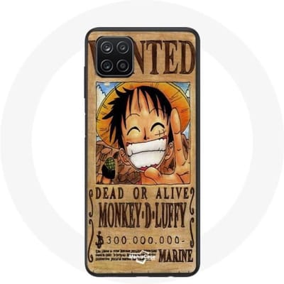 Hoesje - Maniacase - Samsung Galaxy A12 - One Piece Manga Luffy - Flexibel - Wit