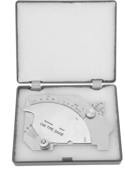 Dailygoods- Lasmeetgereedschap Roestvrij Staal - Lasmeter - Lasnaad-Inspectieleider - Compact Formaat - Gering Gewicht - Duidelijke Schaal