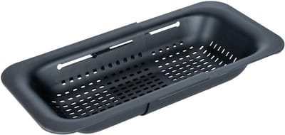 Universele Afvoerzeef voor Keuken en Badkamer - Zwart, 37-50 x 7 x 20 cm