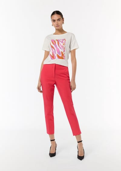 Dunne Viscose Pantalon voor Dames COMMA