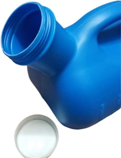 Nexvo® Plasfles Mannen - Urinaal voor Mannen - Urinaal - Blauw - 30cm x 18cm x 17cm