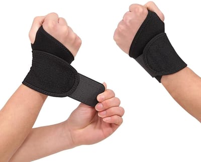 Polssteun, 1 paar, polsbandjes voor rechter- en linkerhand, compressie, ondersteuning, artritis, fitness, ademend, verstelbaar, pijnverlichting carpale tunnel, tendinitis, gewichtheffen, gewrichtspijn
