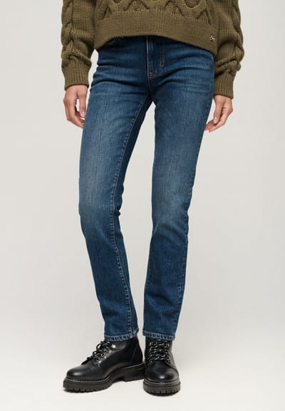 Superdry - Slimfit jeans met middelhoge taille - Dames - Jeans