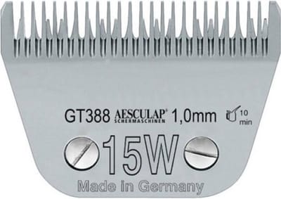 Aesculap Scheerkop breed SnapOn 1mm #15W GT388