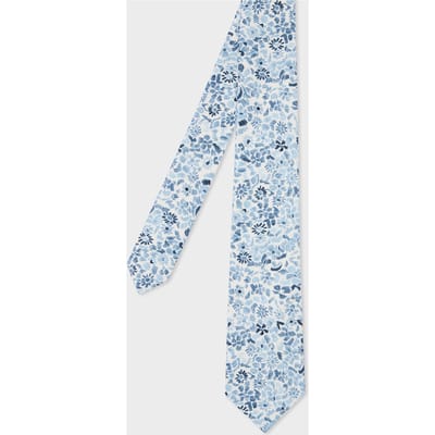 Paul Smith Tie Pencil Floral Light Blue Maat: 8 | Stropdassen Outlet | Heren | Blauw