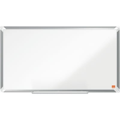 Nobo Premium Plus Widescreen Magnetisch Whiteboard Emaille - Met Pennengoot - Inclusief Whiteboard Marker - 710x400mm