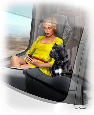 Master Box Modelbouwpakket Militaire voertuigen - MB24045 Truckers Series, Joni (Lookout) - Dog Maxx Plastic - 1:24 - Modelbouw
