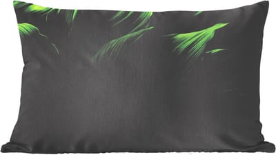 Sierkussens - Kussentjes Woonkamer - 60x40 cm - Bladeren - Schaduw - Groen - Textuur