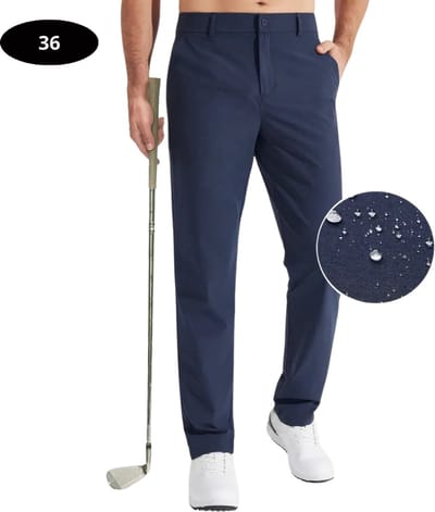Livano Golfbroek Heren - Golfkleding - Golfen - Golf Accessoires - Nette Pantalon - Marineblauw XL - Maat 52