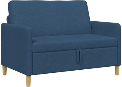 vidaXL - Sofa - met - Opbergruimte - Blauw - 122 - x - 78 - x - 87 - cm - Polyester