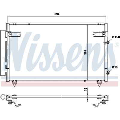 Condensator, airconditioning NISSENS 940368