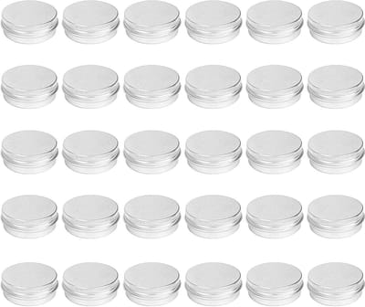 30 Pack Schroef Top Lip Balm Tins Containers (1 oz)