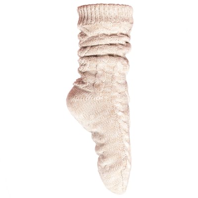 Kariban Huissokken met sherpavoering K815 - Angora Melange - One size