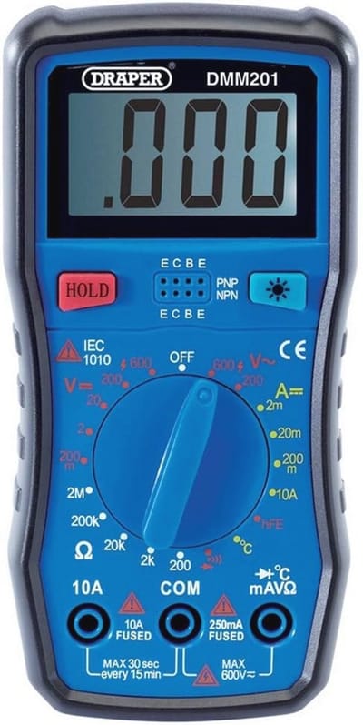 Digitale Multimeter met Achtergrondverlichting en Automatische Uitschakeling