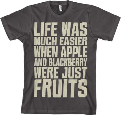 Hybris Life Was Easier... T-shirt donkergrijs