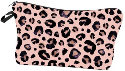 Dailygoods- Make-Up Tas Luipaard - Draagbare Cosmetica Tas - Toilettas - Handbagage - Opbergtas - Compact Lichtgewicht