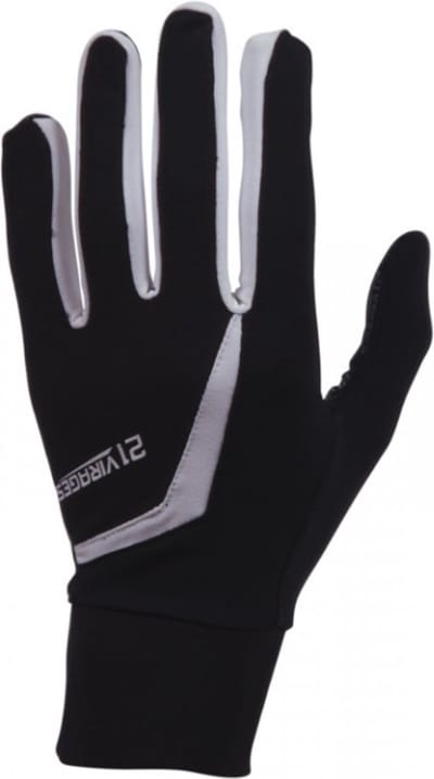 21Virages fietshandschoenen winter winter fleece Zwart Wit-S