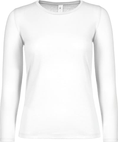 B&C #E150 Ladies' T-shirt long sleeves CGTW06T - White - L