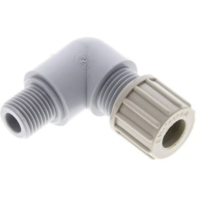 10x8mm & G1/4'' PA L-Vorm Knelfitting Buitendraad 10bar