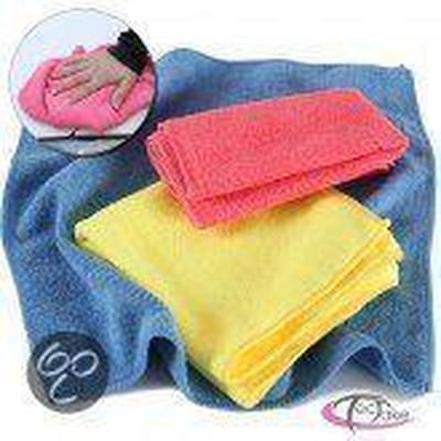 tectake® 1000 Microvezel doeken 35x35 cm - Wasbaar - Streeploos schoon - Microfiber - Lange levensduur - Voor elk oppervlak - Levering in 1 kleur