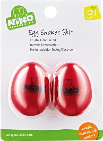 Meinl Egg Shaker Set NINO540R-2, rood, 2 pcs - Shaker