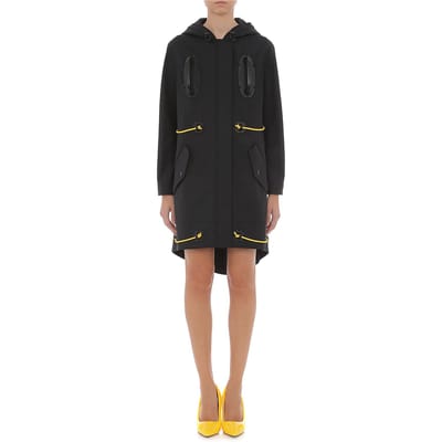 Moschino Outerwear Black Maat: 40 | Mini Jurken Outlet | Dames | Zwart