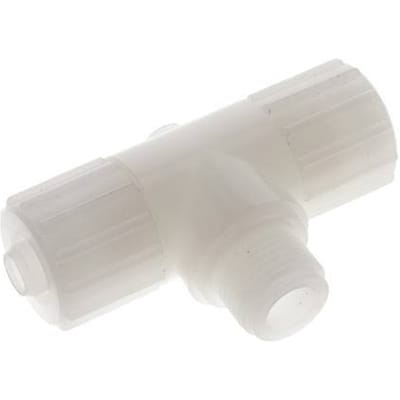 15x9mm & G1/2'' PVDF T-stuk Knelfitting Buitendraad 10bar Kunststof en Polyamide