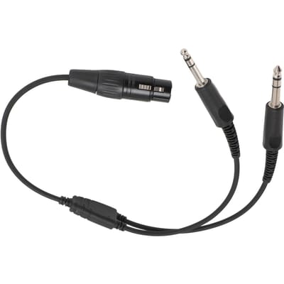 5-pins XLR naar GA dubbele plug Y-splitter hoofdtelefoonadapter voor Airbus XLR 5-pins vrouwelijk naar GA dubbel mannelijk