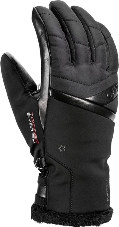 LEKI - leki snowfox 3d women black - Ski handschoenen dames - Zwart, wit