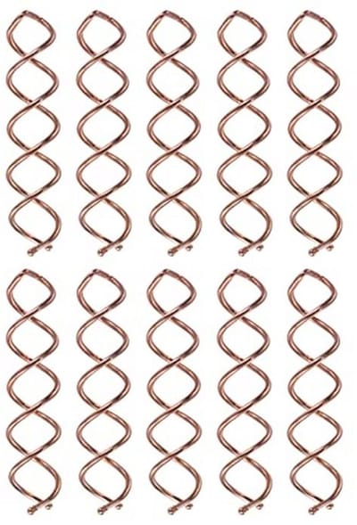 10 Spiral Haarspelden voor Perfecte Buns in Goud - Duurzaam en Compact