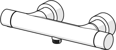 Hansa Prisma - Thermostatische douchekraan, chroom 58080301