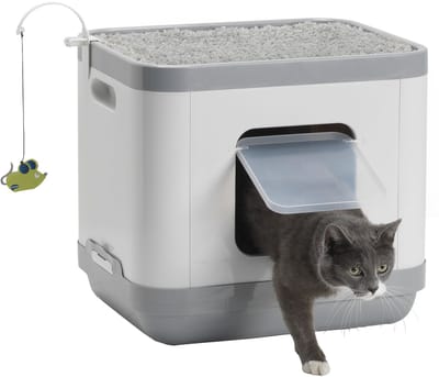 Moderna Kattenbak/Kattenmand - Grijs - 47.5 x 39.5 x 40 cm