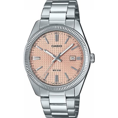 Casio Casio Collectie Heren Zilveren Horloge MTP-1302PE-4AVEF