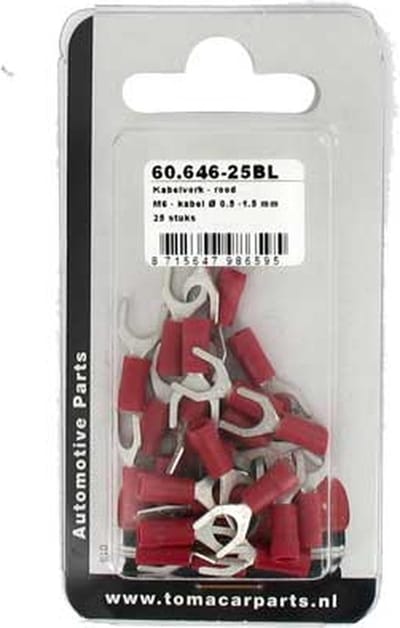 Kabelvork M6 25 stuks blister