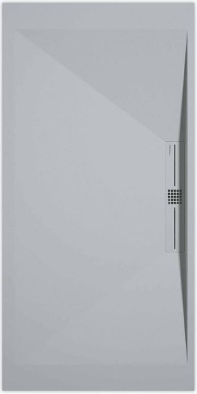 Sanifun douchebak Stone Side Gray 7035 Smooth 900 x 800 P
