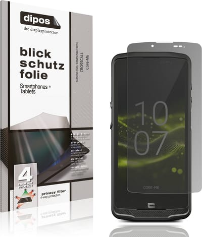 dipos – Matte Privacy Screenprotector geschikt voor CROSSCALL Core-M6 | Anti-Spy Beschermfolie