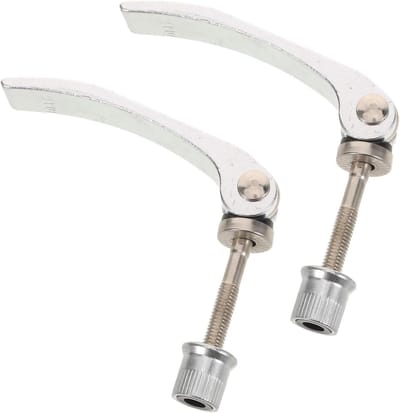 Fiets Zadelpen Klem - Snelspanner Zadel - Zadel Verstellen - Robuuste Aluminium Constructie - 15x7x1.5cm - Zilver