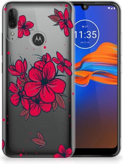 Motorola Moto E6 Plus TPU Case Blossom Red