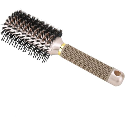 Dubbelzijdige Haarstyling Kam Anti Klitten Hittebestendig Multifunctionele Haarstyling Borstel(Dubbele black