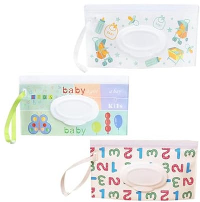 Hernulbare Wet Wipes Dispenser - Handige Reisoplossing voor Babydoekjes - Set van 3