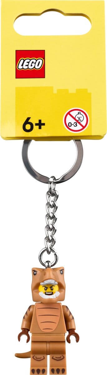 LEGO Sleutelhanger - Man in T. rex kostuum